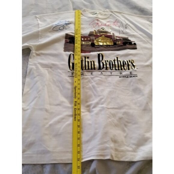 Gatlin Brothers Signed T-Shirt XXL Autographed Myrtle Beach - Picture 11 of 16